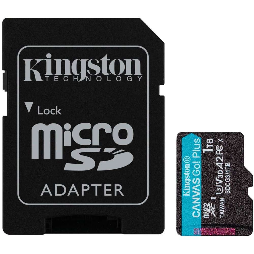 Карта пам'яті KINGSTON microSD 1TB C10 UHS-I U3 A2 V30 + SD (SDCG4/1TB)