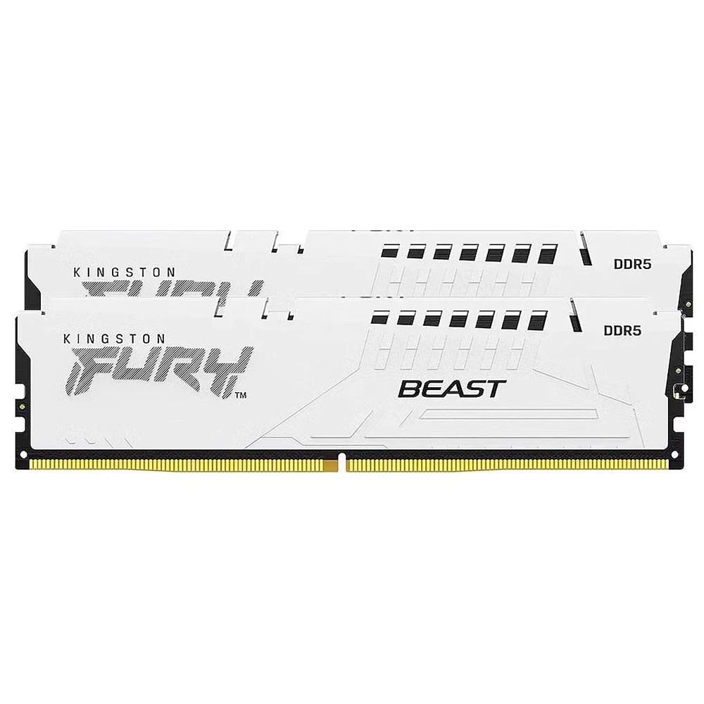 Набір KINGSTON DDR5 64GB 2x32GB 5200 MHz FURY Beast White (KF552C40BWK2-64)