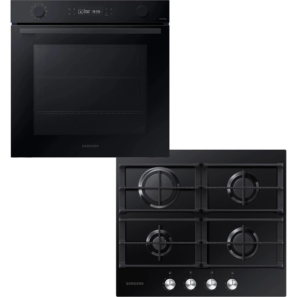 Комплект SAMSUNG Духова Шафа NV7B4125ZAK/WT + Газова Варильна Поверхня NA64H3000AK/WT