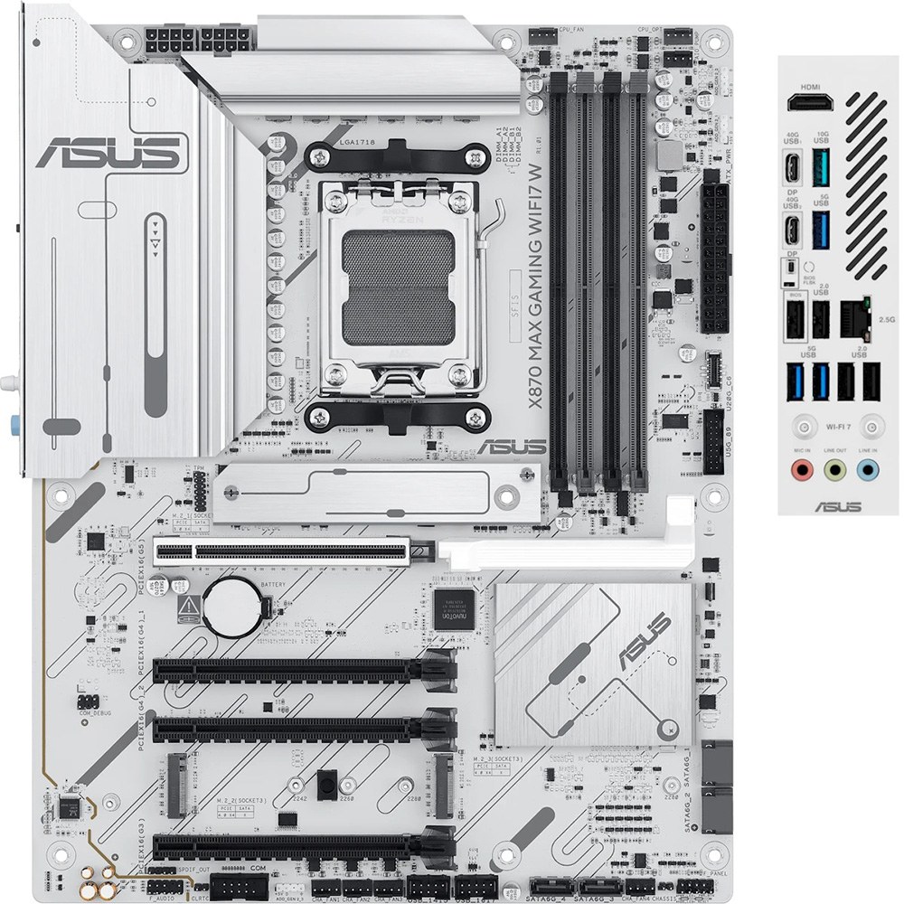 Материнська плата ASUS X870 MAX GAMING WIFI7 W (90MB1LZ0-M0EAY0)