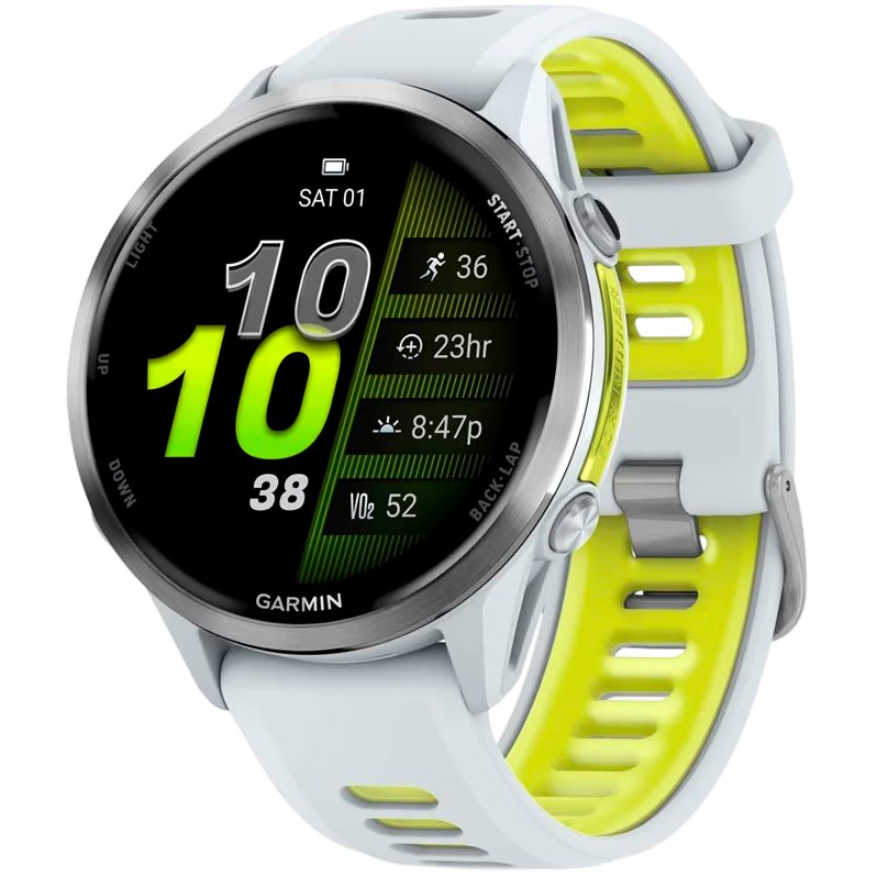 Смарт-годинник GARMIN Forerunner 970 Whitestone/Amp Yellow