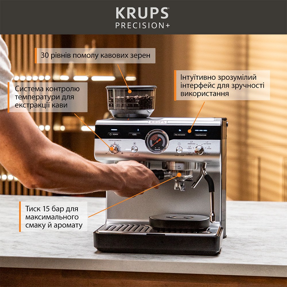 Кавомашина KRUPS Precision+ XP804T10