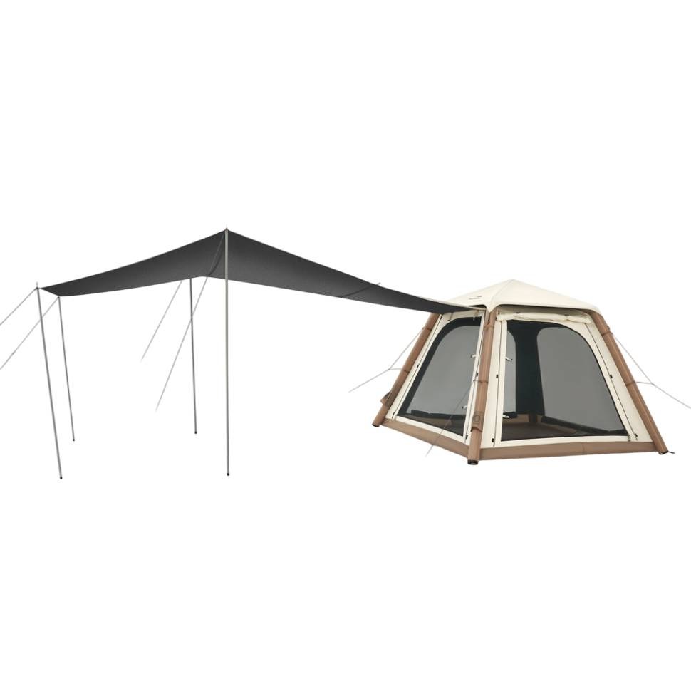 Намет NATUREHIKE Ango CNK2550WS017 автоматичний надувний з тентом Brown (6977465869852)