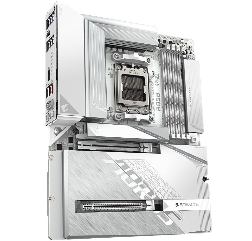 Материнська плата GIGABYTE B850 AORUS STEALTH ICE
