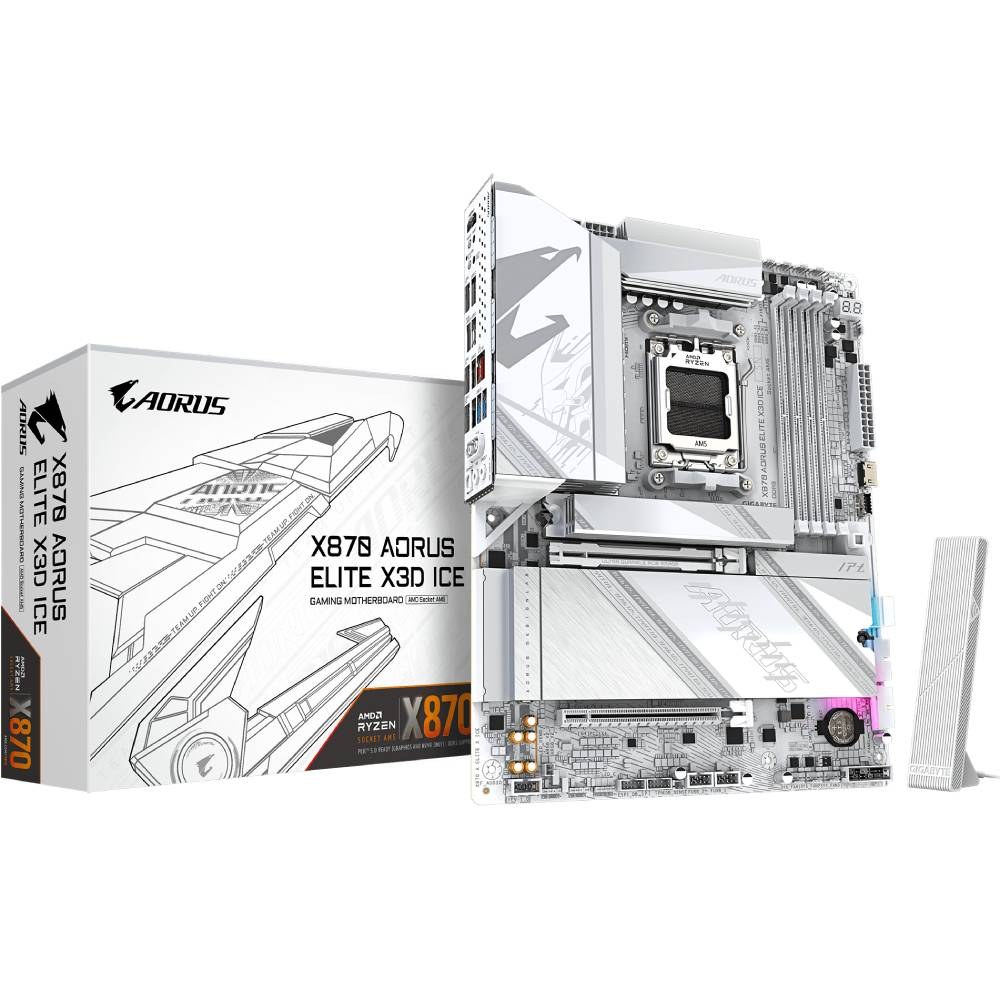 Материнська плата GIGABYTE X870 AORUS ELITE X3D ICE