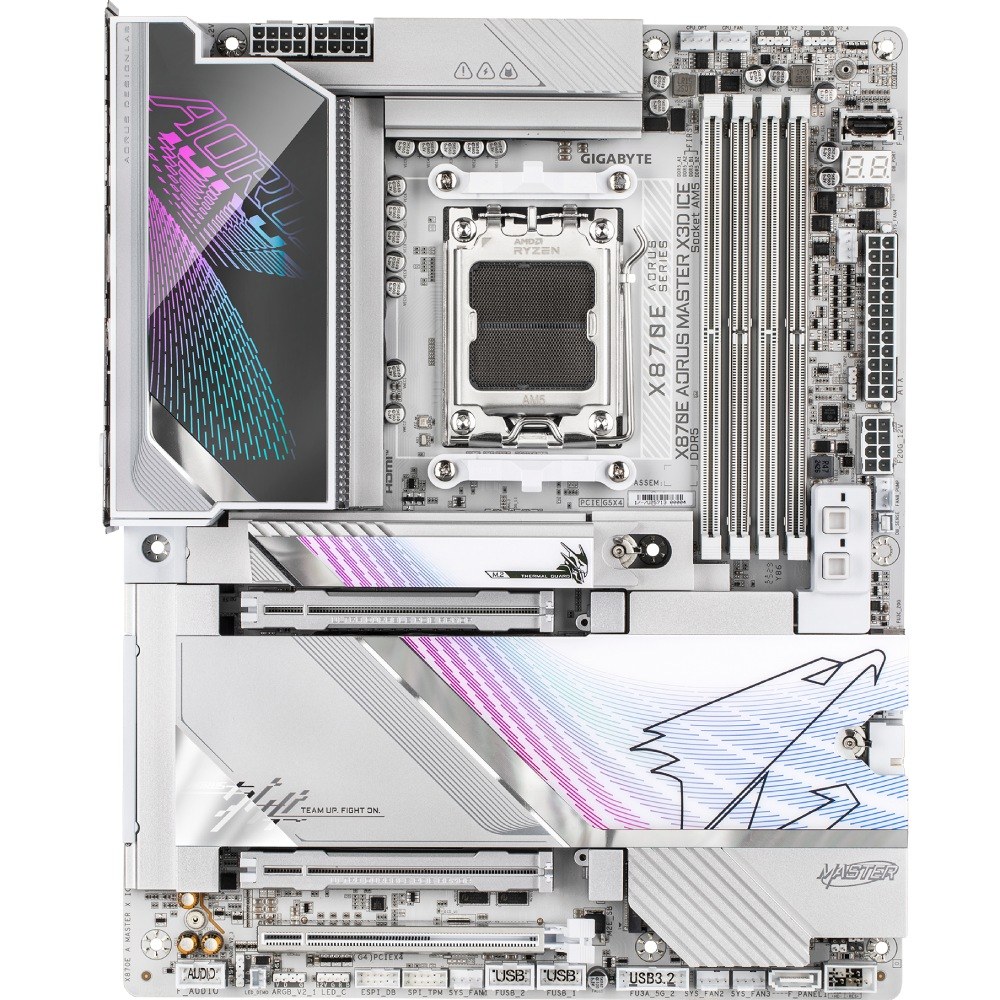 Материнська плата GIGABYTE X870E AORUS MASTER X3D ICE