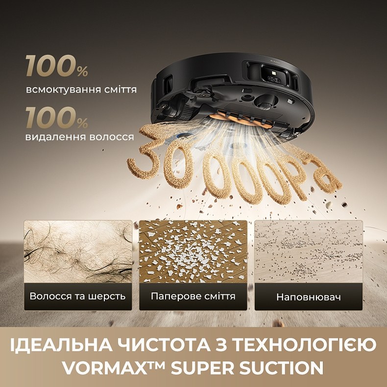 Робот-пилосос DREAME Bot MatriX 10 Ultra Black