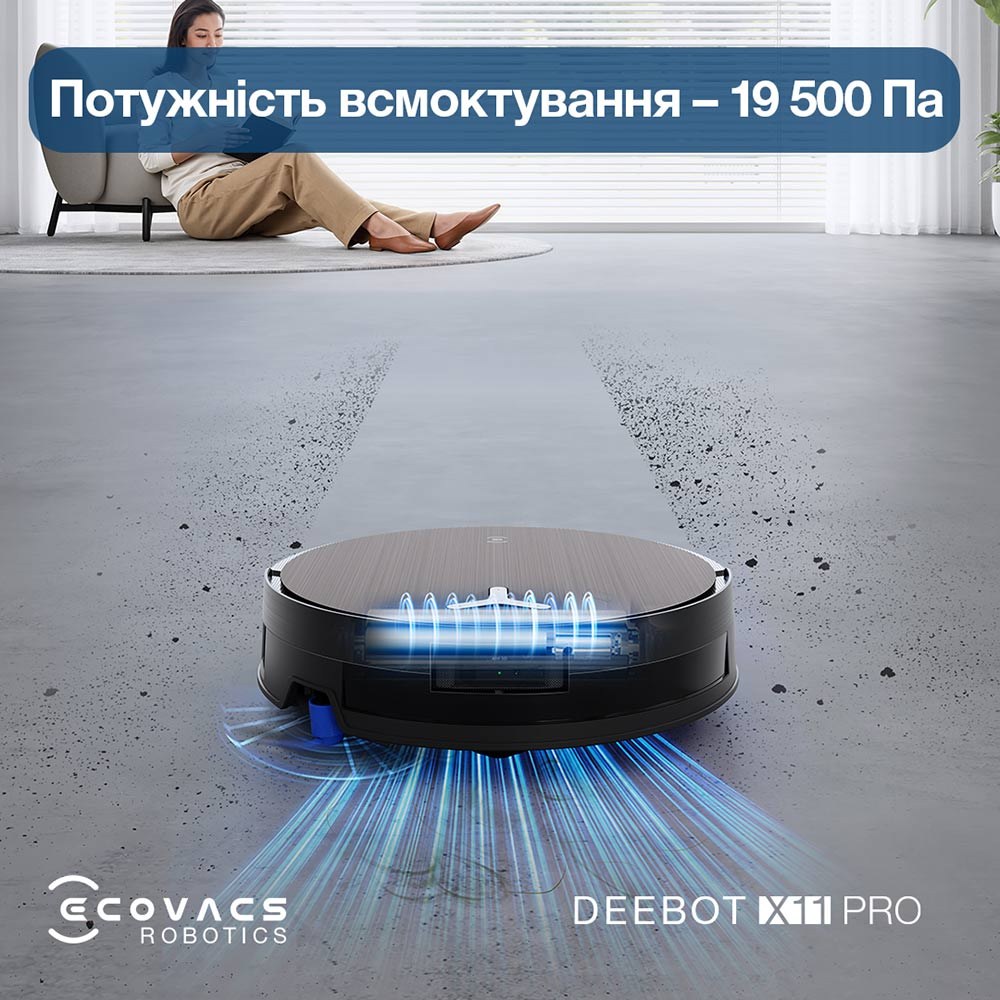 Робот-пилосос ECOVACS X11 PRO OMNI
