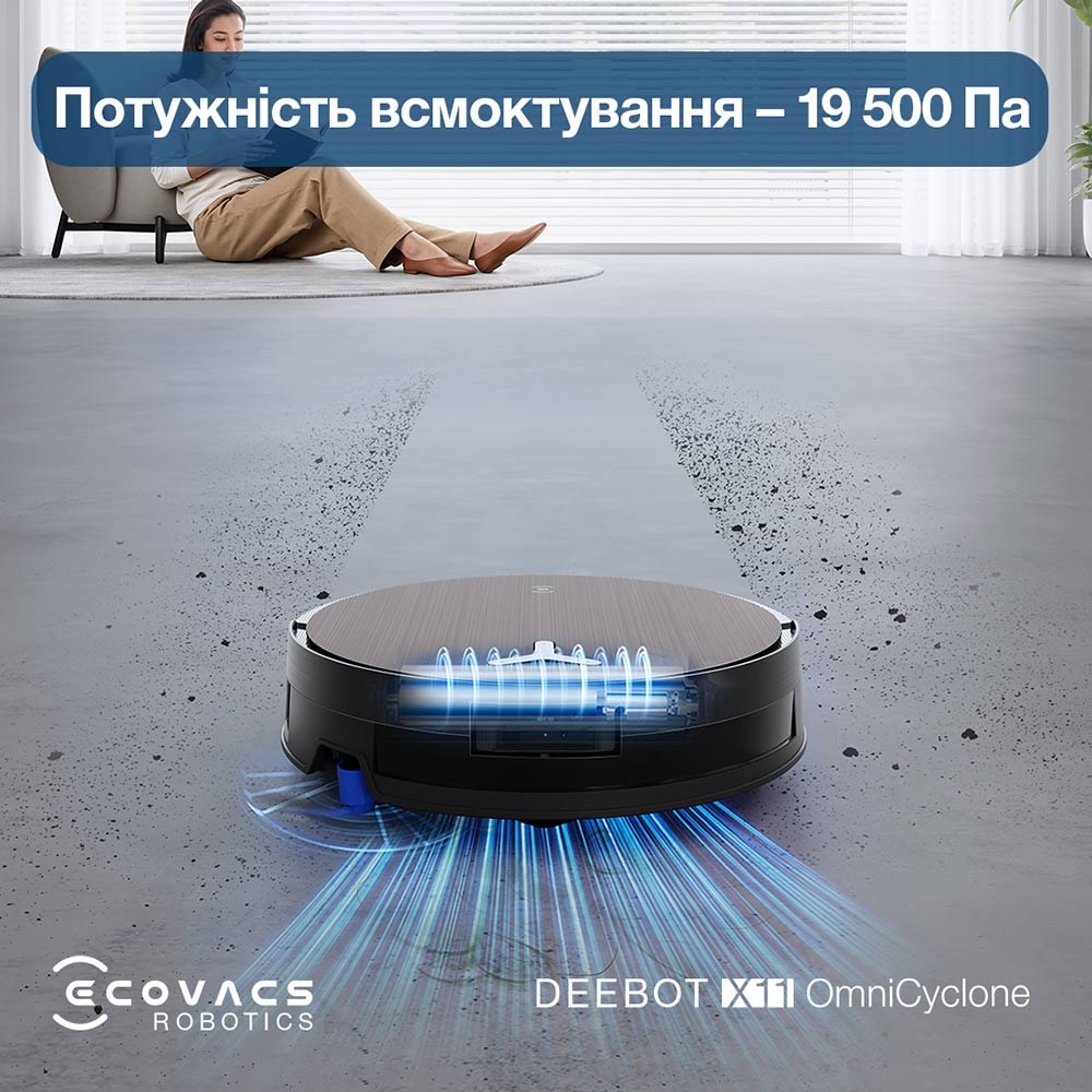 Робот-пилосос ECOVACS X11 OMNICYCLONE