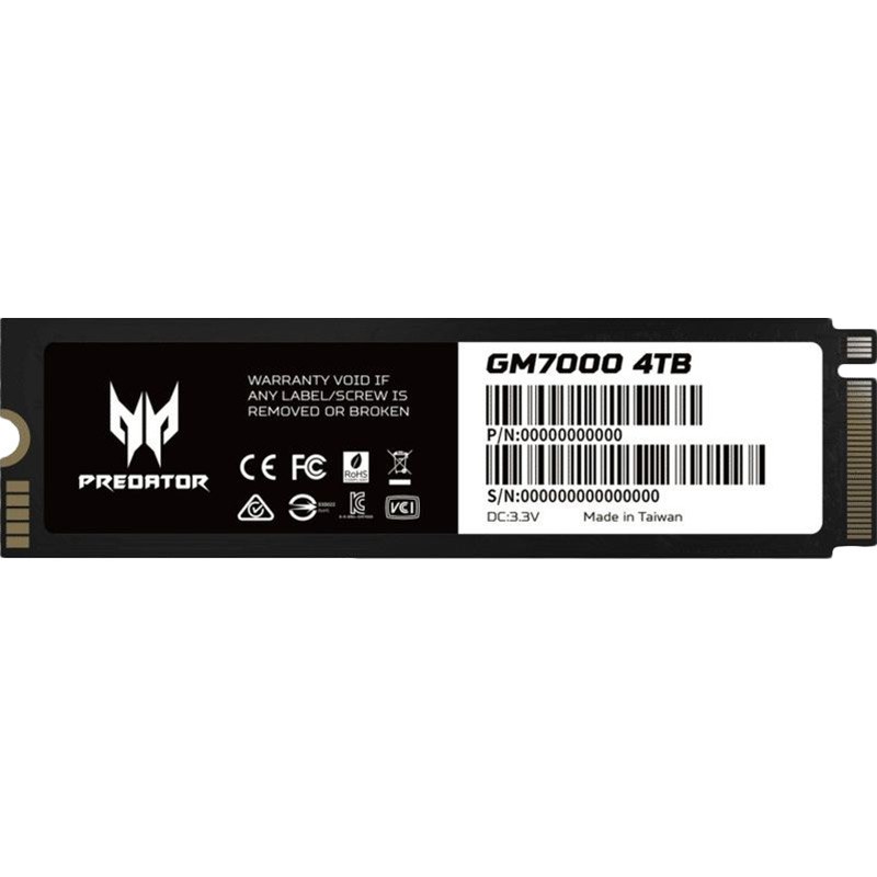 SSD накопичувач ACER Predator M.2 2280 4TB GM7000 (BL.9BWWR.107)