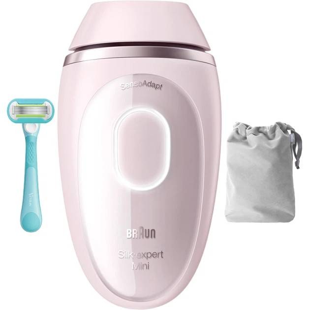 Фотоепілятор Braun Silk Expert Mini PL1111 + Бритва Gillette Venus Extra Smooth + Косметичка (80851272)