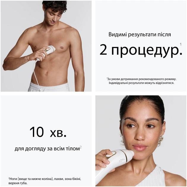 Фотоепілятор Braun Silk Expert Pro 5 PL5412 + Тример для обличчя + Бритва Gillette Venus Extra Smooth + Косметичка (80851323)