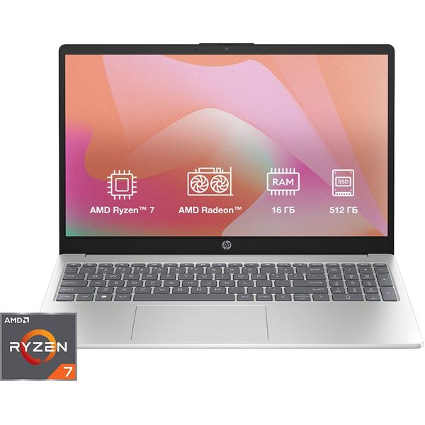 Ноутбук HP 15-fc0326ua Natural Silver (D41WHEA)