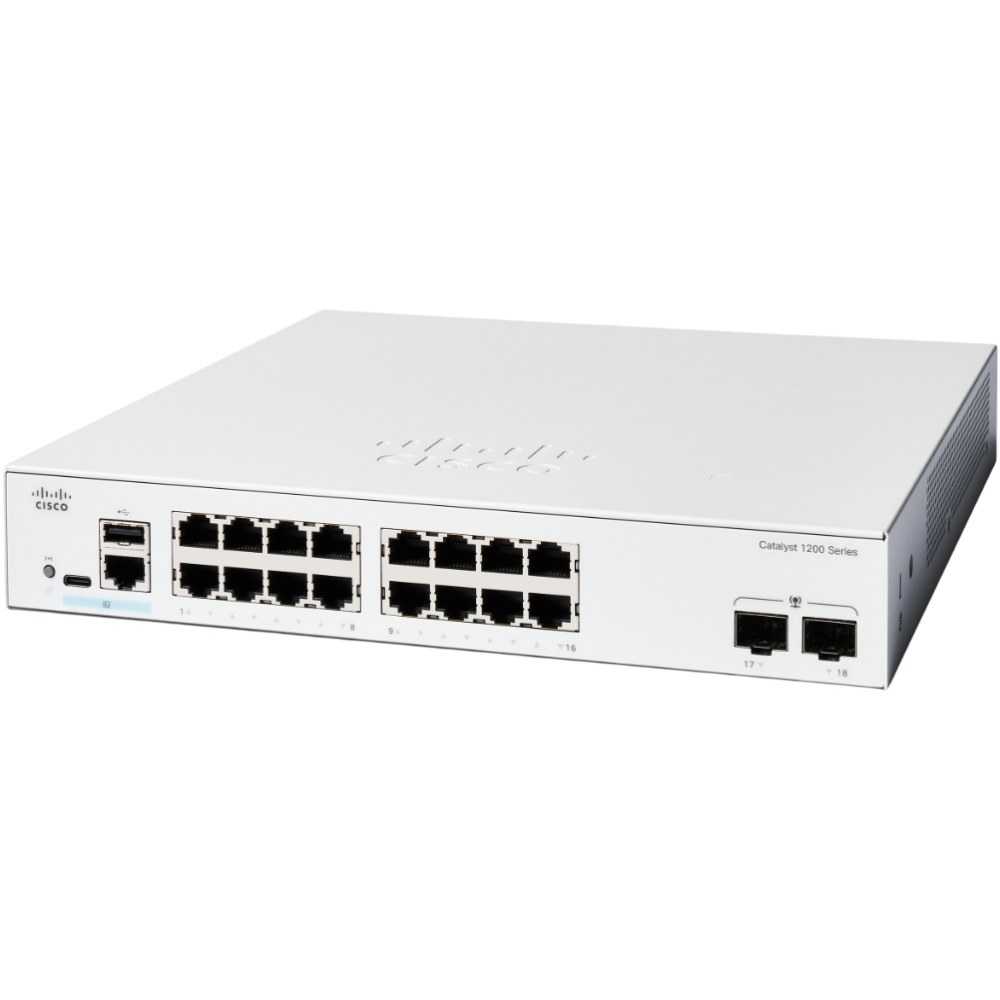 Комутатор CISCO Catalyst 1200 16-port GE 2x1G SFP (C1200-16T-2G)