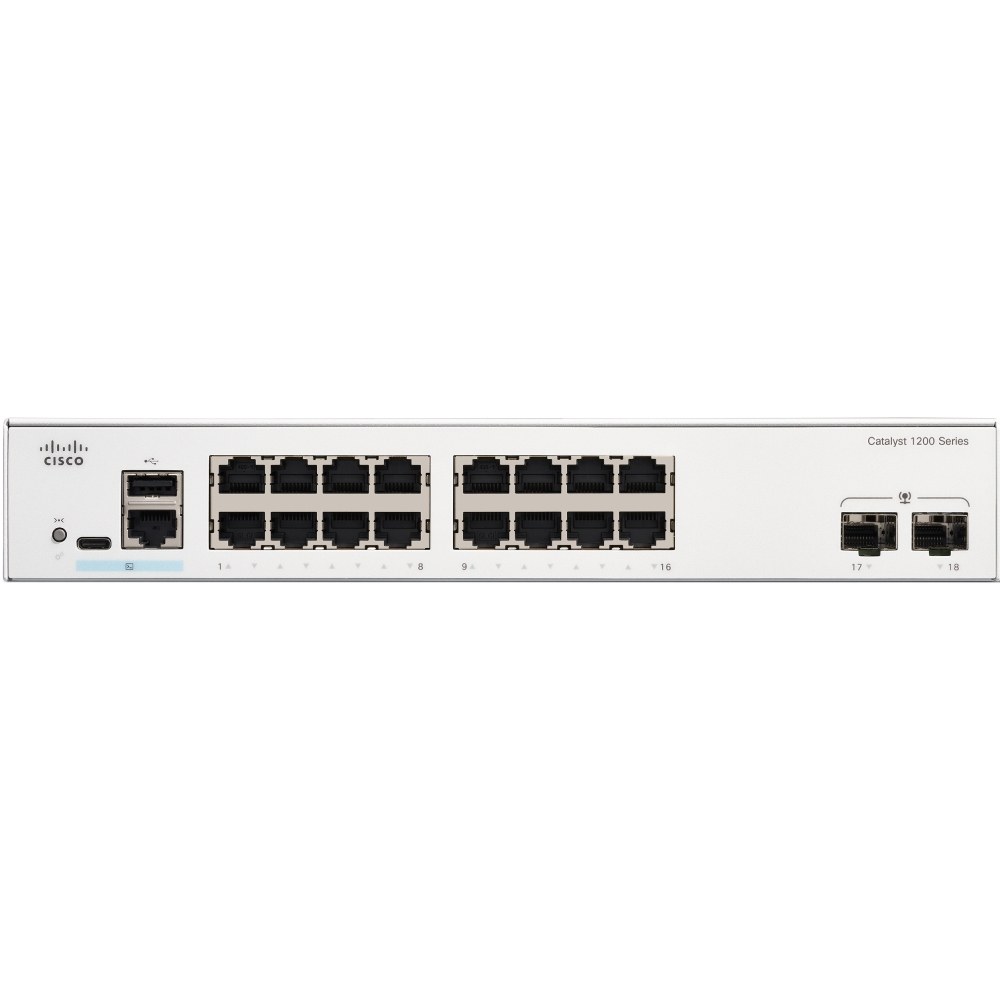 Комутатор CISCO Catalyst 1200 16-port GE 2x1G SFP (C1200-16T-2G)