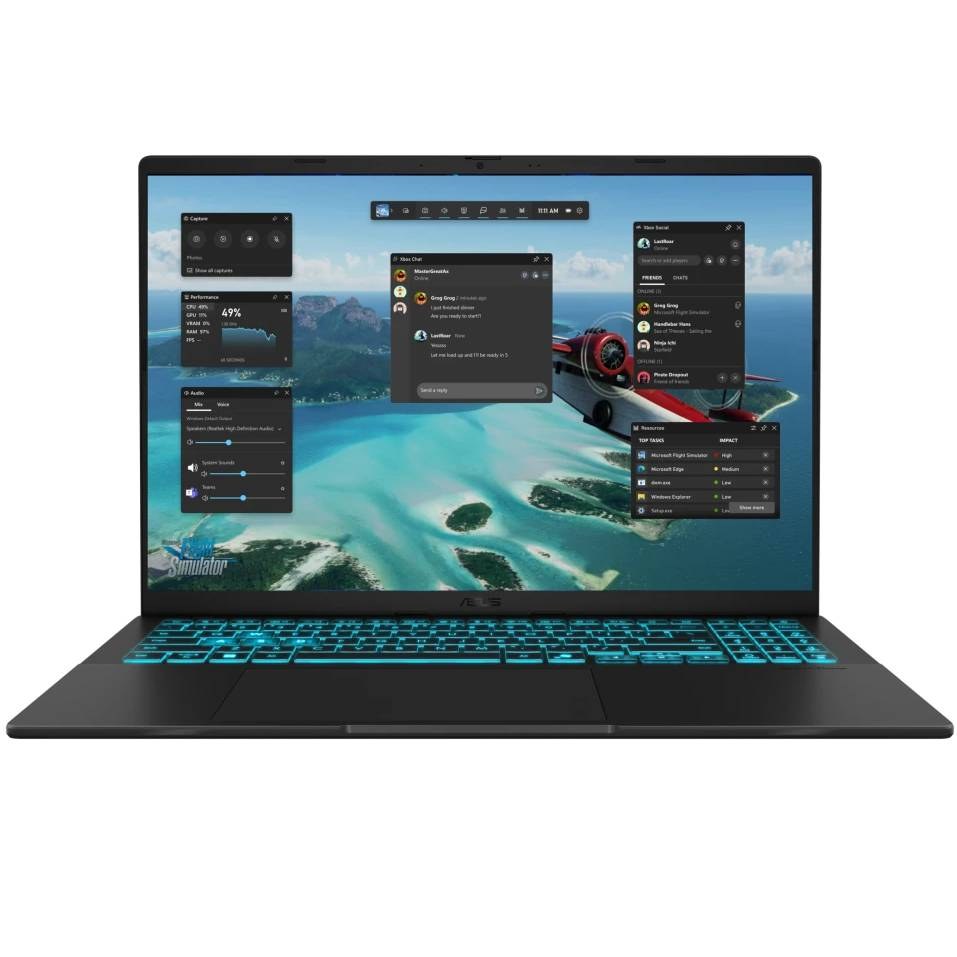Ноутбук ASUS V16 V3607VH-TK124 Matte Black (90NB16L1-M00AD0)