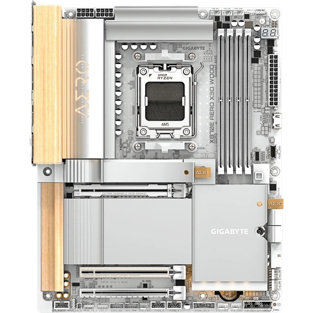 Материнська плата GIGABYTE X870E AERO X3D WOOD