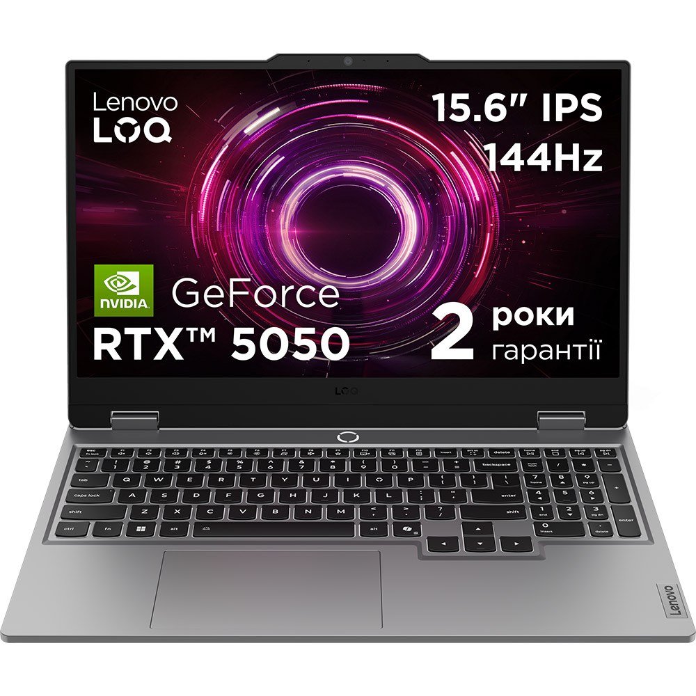 Ноутбук LENOVO LOQ 15AHP10 Luna Grey (83JG002LRA)