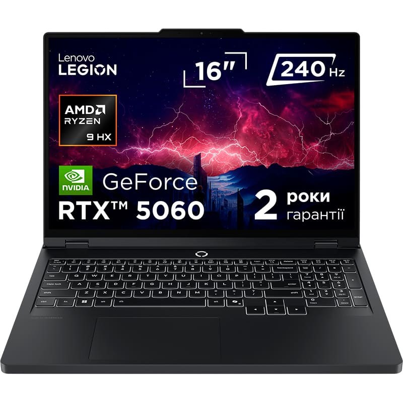 Ігровий ноутбук LENOVO Legion Pro 5 16ADR10 Eclipse Black (83LT0089RA)
