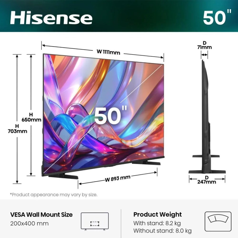 Телевізор HISENSE 50E7S