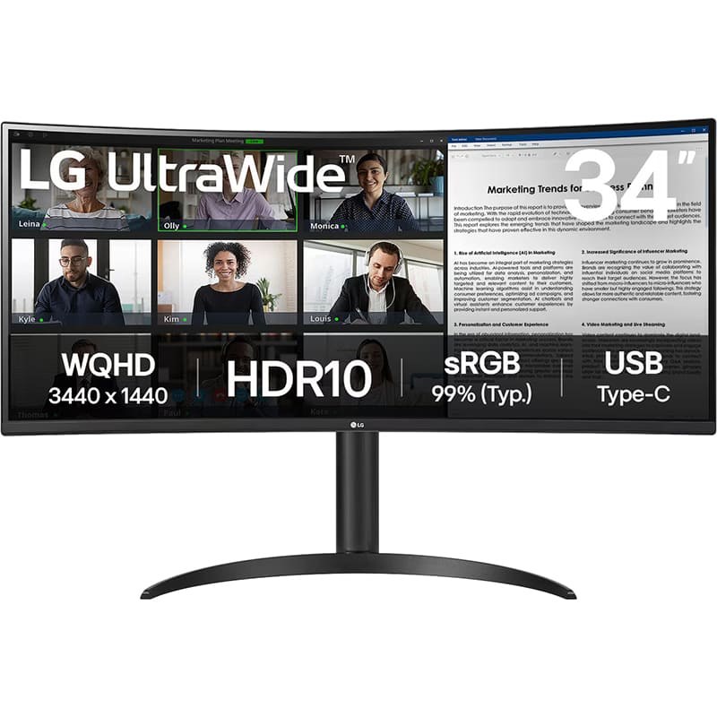 Монітор LG UltraWide 34WR55QK-B