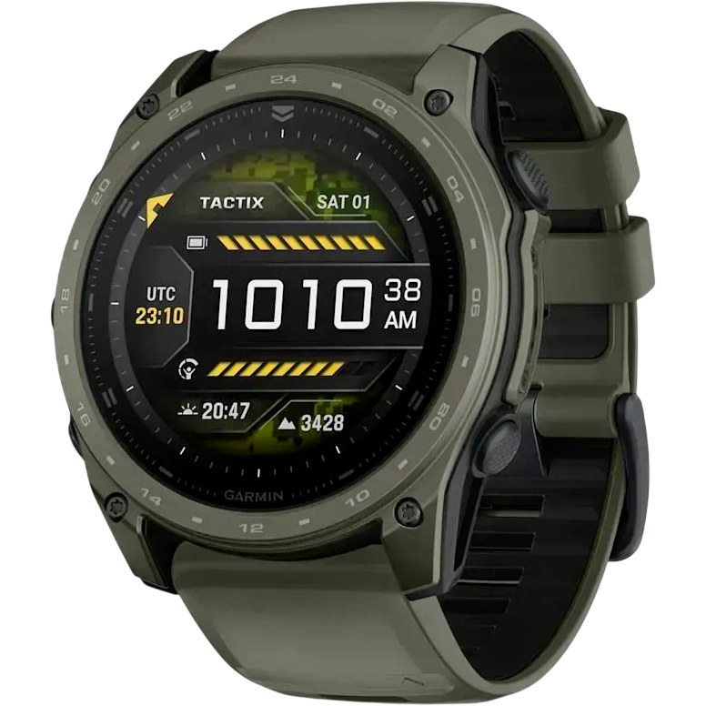Смарт-годинник GARMIN Tactix 8 Cerakote Olive Drab 51 мм GPS (010-04553-11)