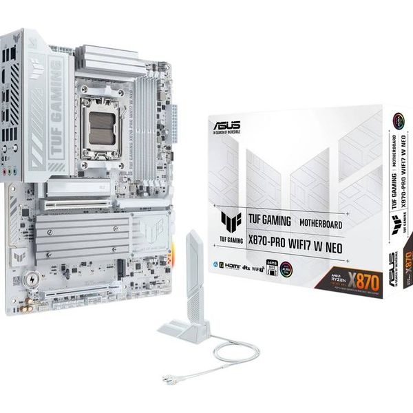 Материнська плата ASUS TUF GAMING X870-PRO WIFI7 W NEO White (90MB1NY0-M0EAY0)
