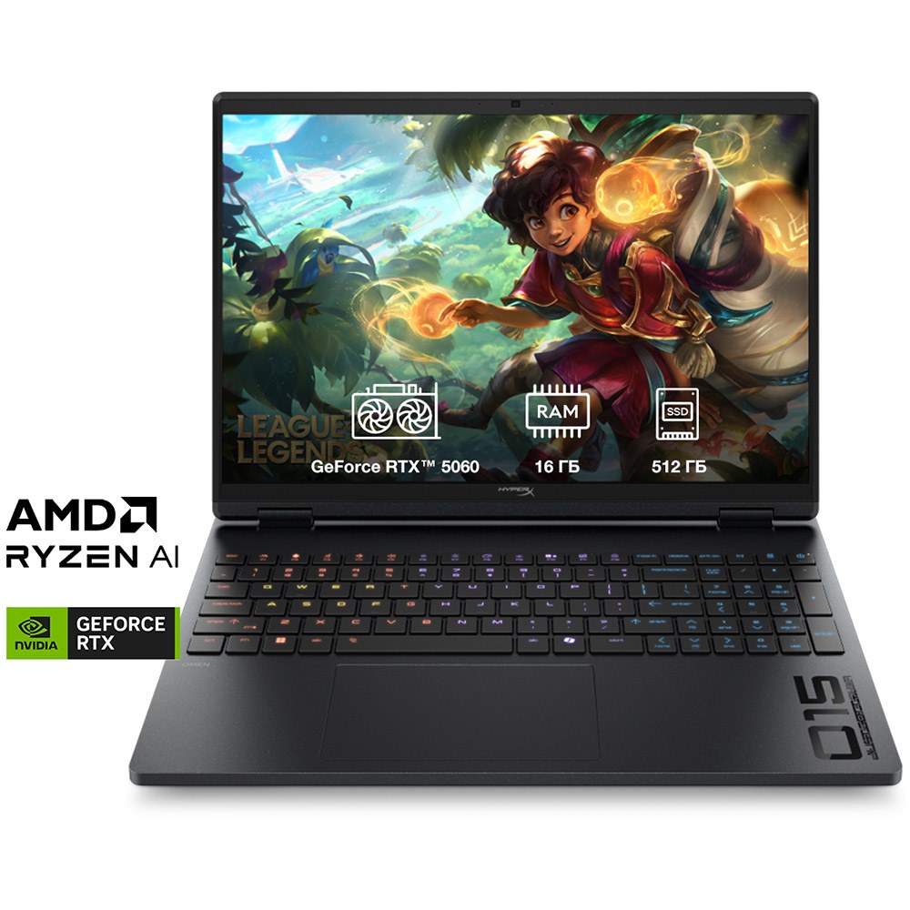 Ноутбук HP HyperX OMEN Gaming 15-GB0000ua Shadow Black (DM8C3EA)