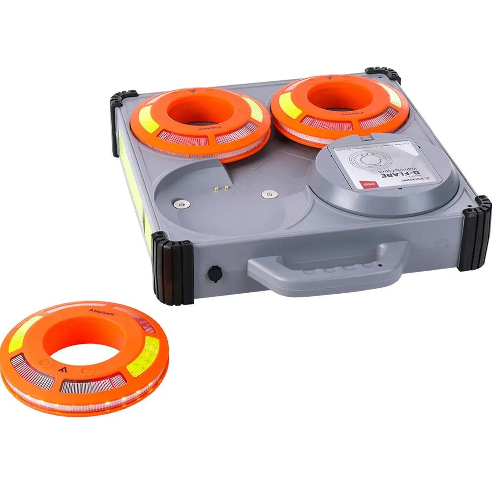 Набір сигнальних ліхтарів MACTRONIC O-Flare (40 Lm) Amber Magnetic Recharg 12/220V 6шт Orange (PSD0113)