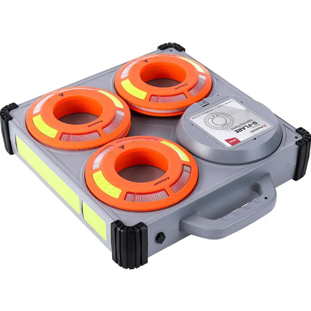 Набір сигнальних ліхтарів MACTRONIC O-Flare (40 Lm) Amber Magnetic Recharg 12/220V 6шт Orange (PSD0113)