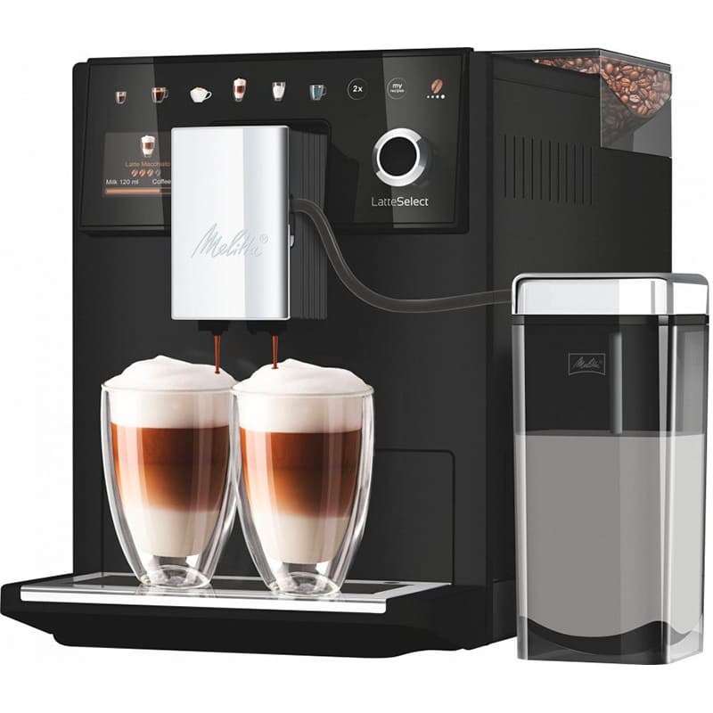 Кавомашина MELITTA Latte Select Frosted Black (F630-212)