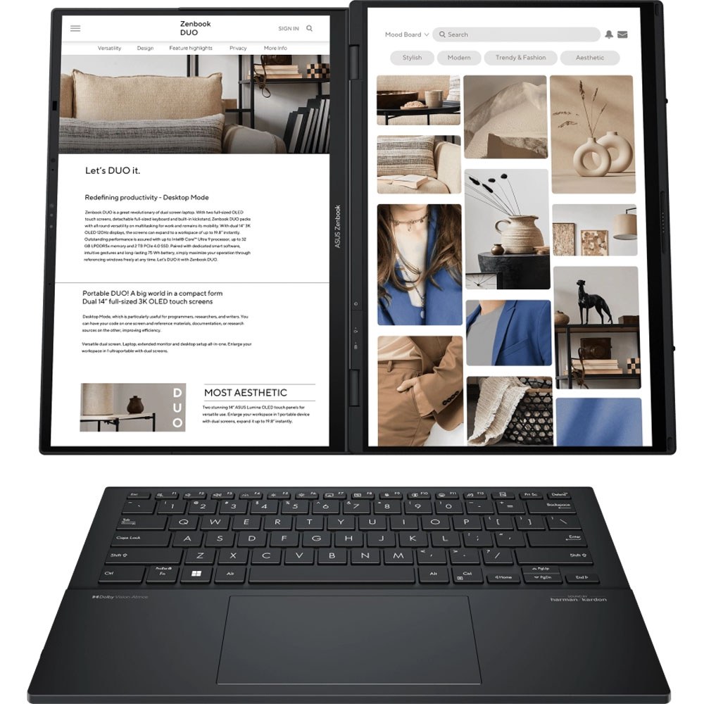 Ноутбук ASUS Zenbook DUO UX8406CA-QL366W (90NB14X1-M00N20)