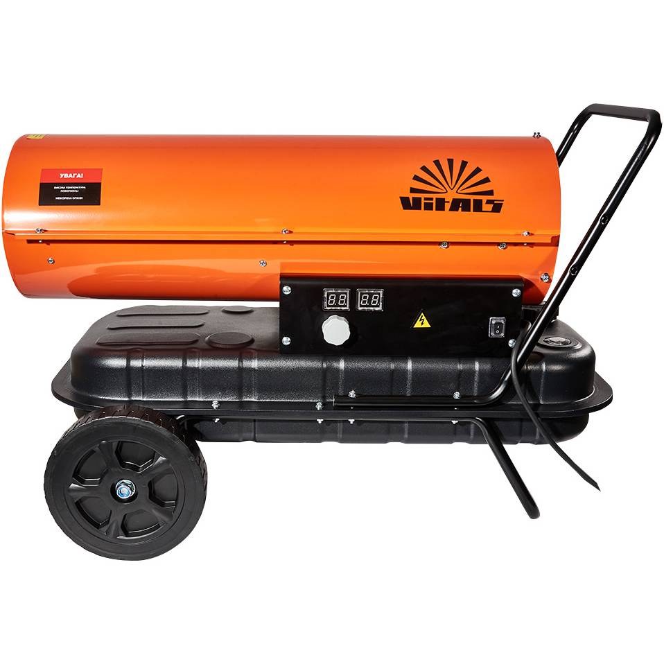 Теплова гармата VITALS DH-303 30кВт 100м2 720м3/рік Orange (211341)