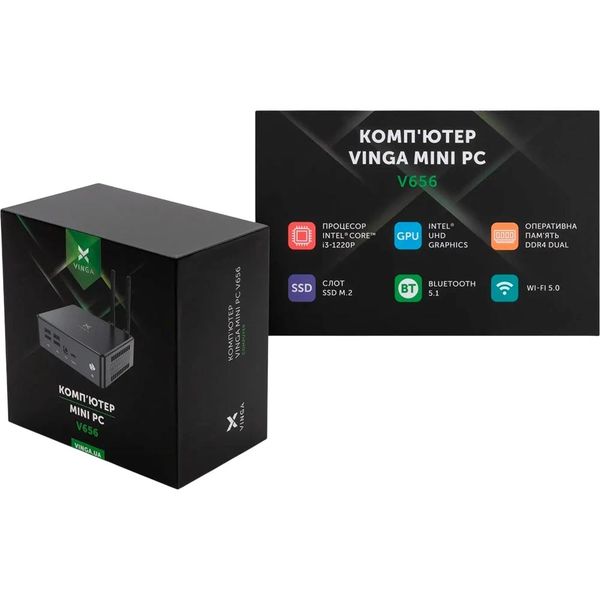 Неттоп VINGA Mini PC V656 (V6561220P.161T)