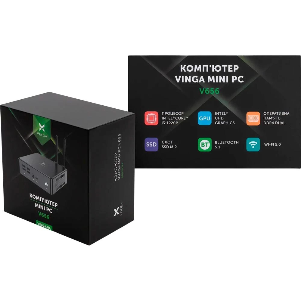 Неттоп VINGA Mini PC V656 (V6561220P.161T)