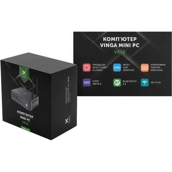 Неттоп VINGA Mini PC V656 (V6561220P.161TW1P)